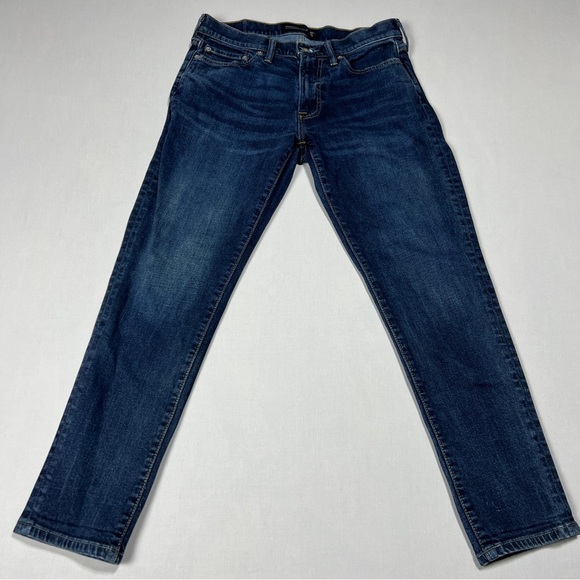 Abercombie & Fitch Athletic Skinny Stretch Women’s Blue Denim Jeans Size 30/30 - Picture 1 of 8